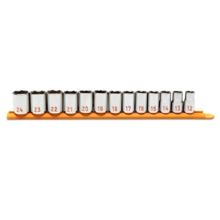 13 Piece 1/2" Drive 6 Point Metric Hi-Viz Socket Set