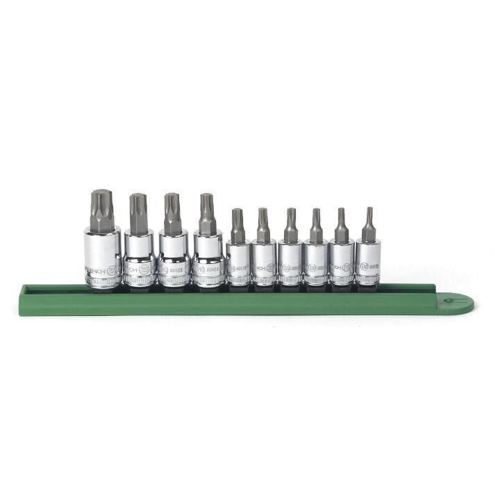 10 Piece 1/4" & 3/8" Drive Torx® Bit Socket Set