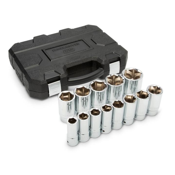 13 Piece 3/4" Drive 6 Point Metric Deep Socket Set