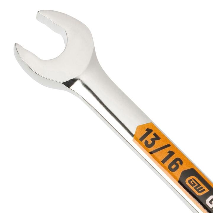 24 Piece 12 Point SAE/Metric Hi-Viz Long Pattern Combination Wrench Set