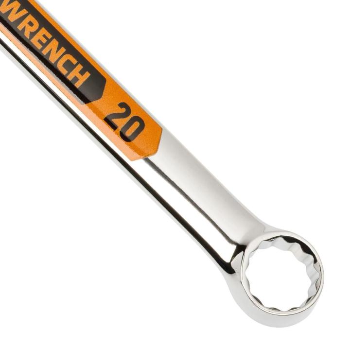 15 Piece 12 Point Metric Hi-Viz Long Pattern Combination Wrench Set
