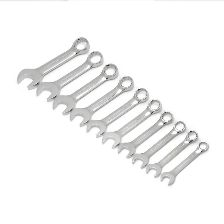 10 Piece 12 Point Stubby Combination Metric Wrench Set
