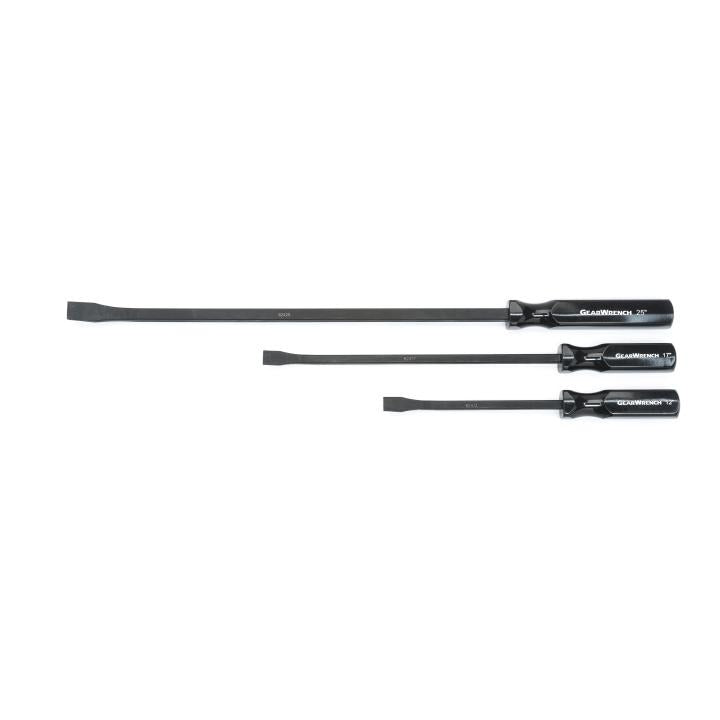 3 Piece Angled Tip Pry Bar Set 12", 17" & 25"