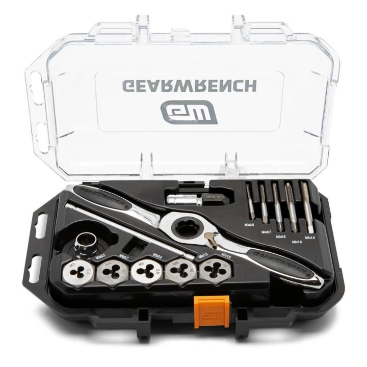 15 Piece Metric Ratcheting Tap & Die Set