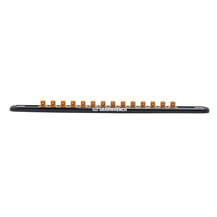 3/8" Drive Magnetic Socket Rail Includes 14 Clips