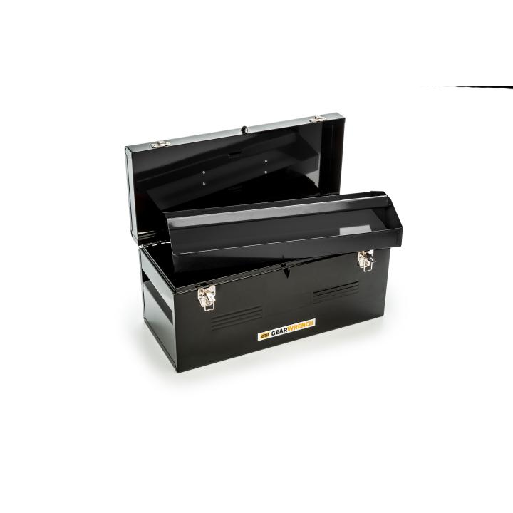 20" Black Steel Tote Box