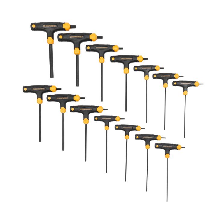 14 Piece SAE/Metric T-Handle Hex Key Set