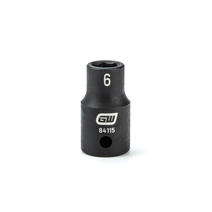 1/4" Drive 6 Point Standard Impact Metric Socket 6mm