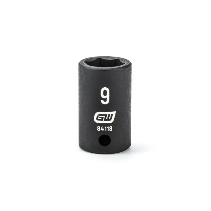 1/4" Drive 6 Point Standard Impact Metric Socket 9mm