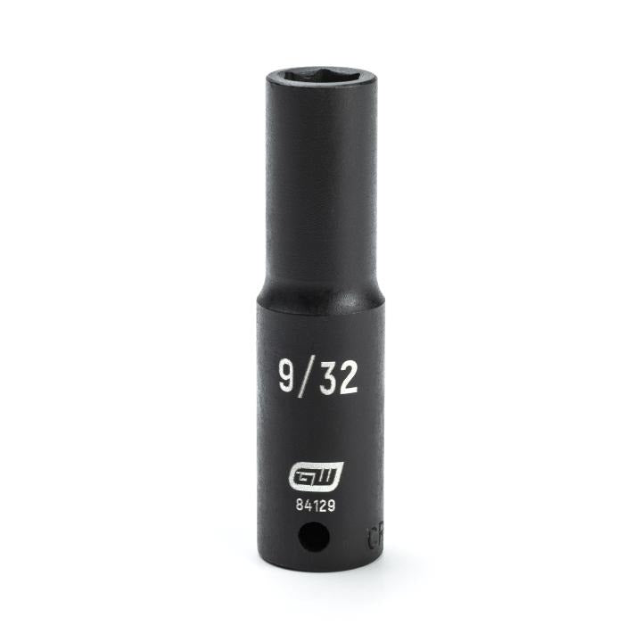 1/4" Drive 6 Point Deep Impact SAE Socket 9/32"