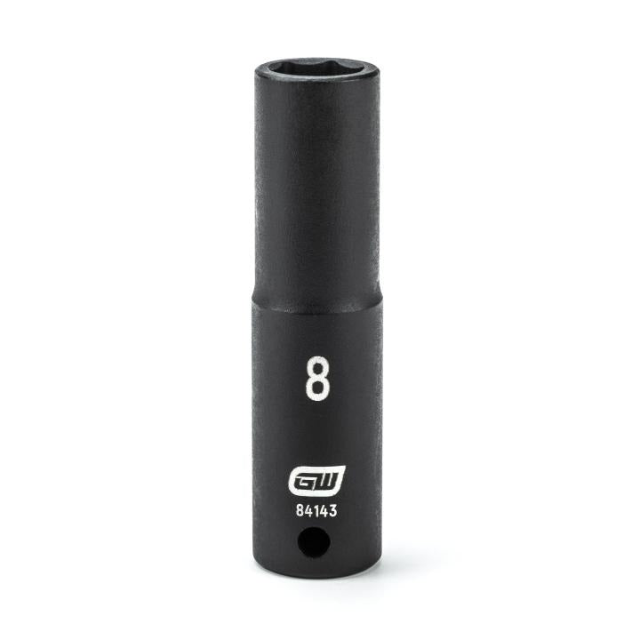 1/4" Drive 6 Point Deep Impact Metric Socket 8mm