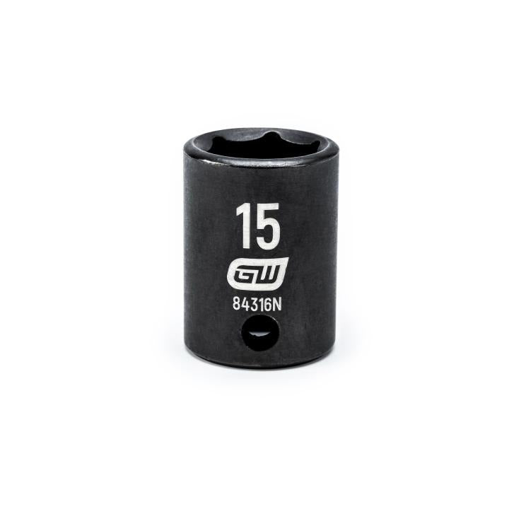 3/8" Drive 6 Point Standard Impact Metric Socket 15mm
