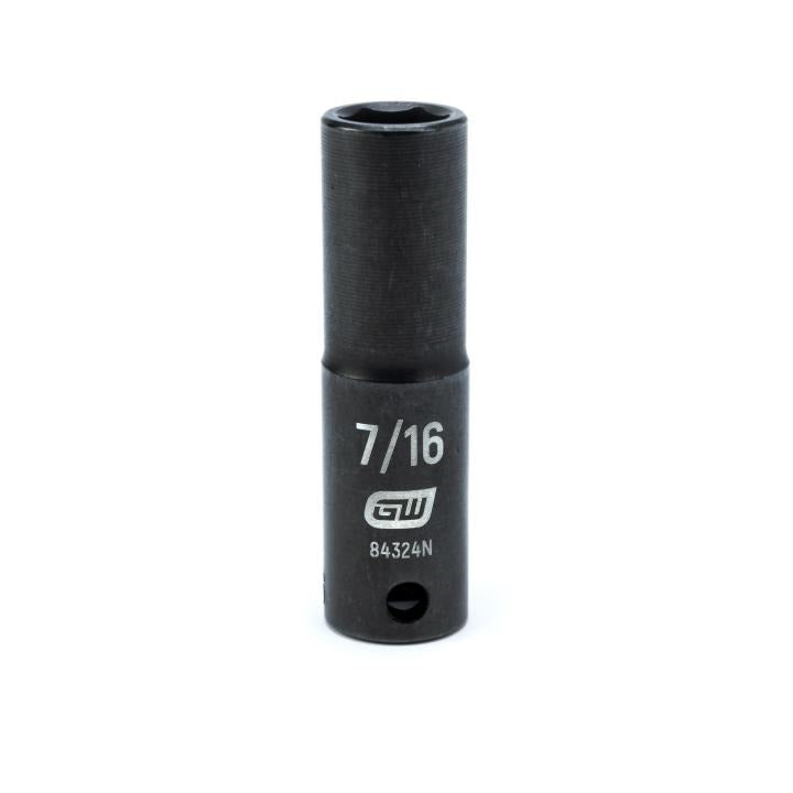 3/8" Drive 6 Point Deep Impact SAE Socket 7/16"