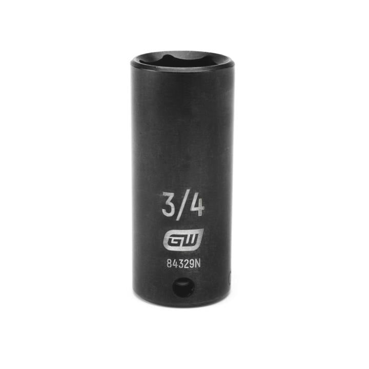 3/8" Drive 6 Point Deep Impact SAE Socket 3/4"
