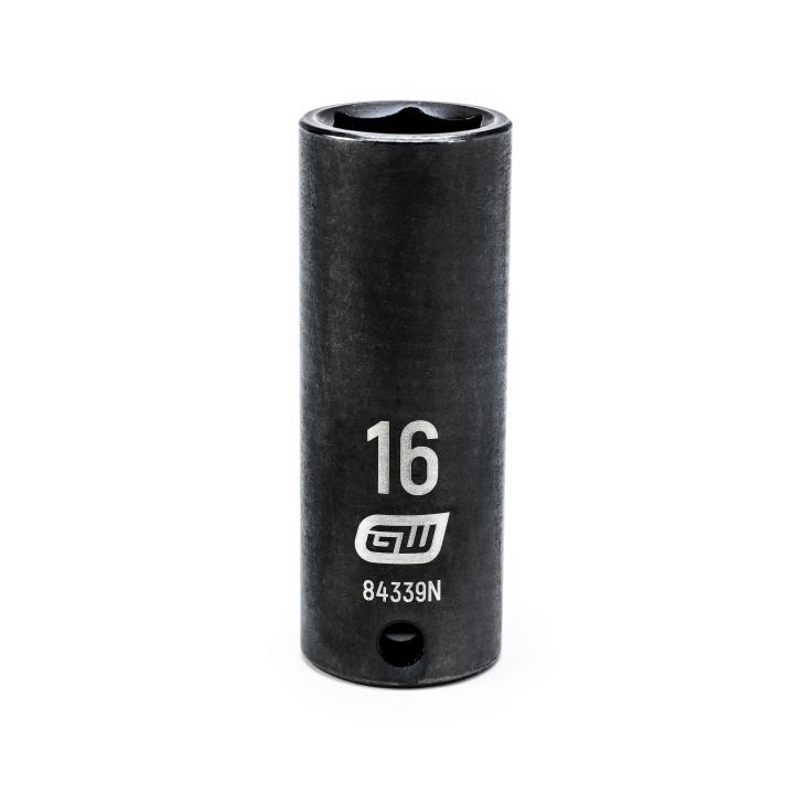3/8" Drive 6 Point Deep Impact Metric Socket 16mm