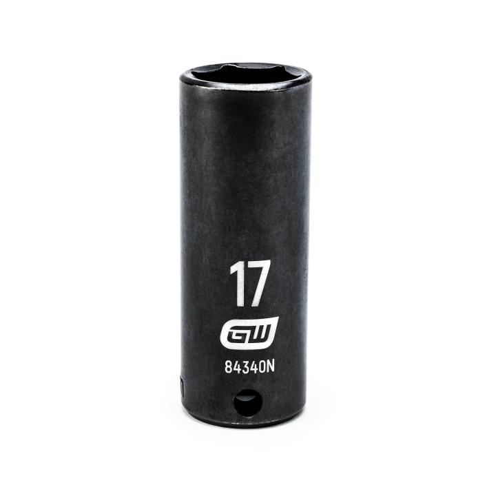 3/8" Drive 6 Point Deep Impact Metric Socket 17mm