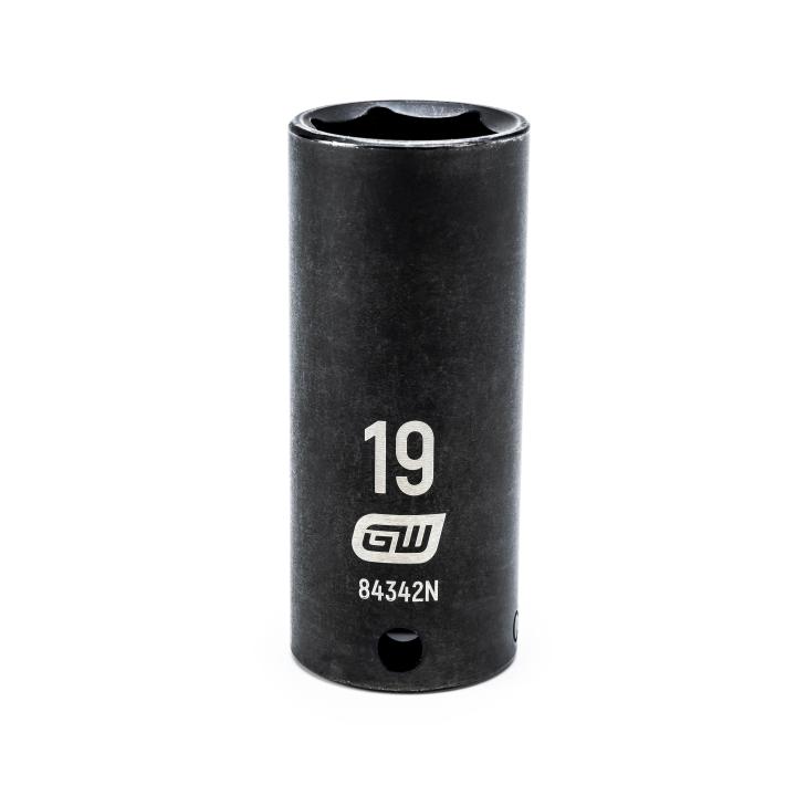 3/8" Drive 6 Point Deep Impact Metric Socket 19mm
