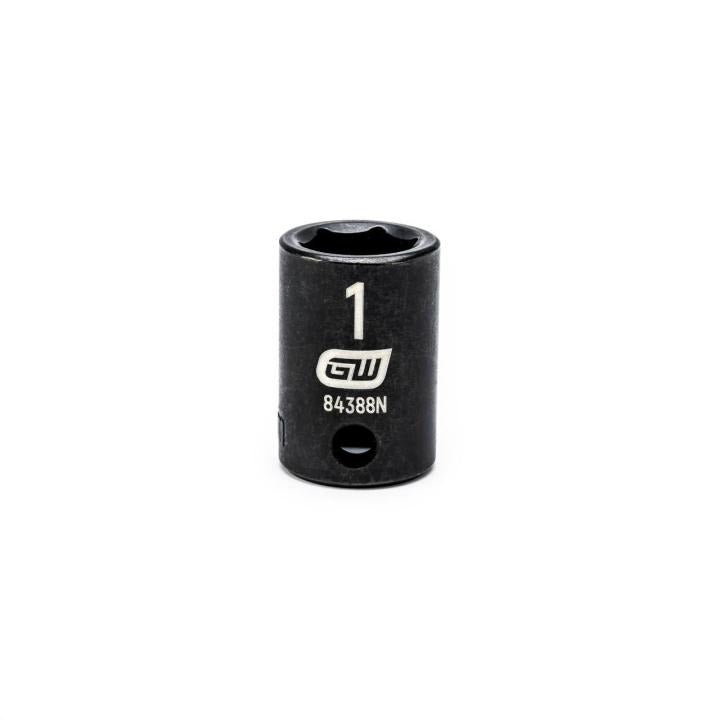3/8" Drive 6 Point Standard Impact SAE Socket 1"