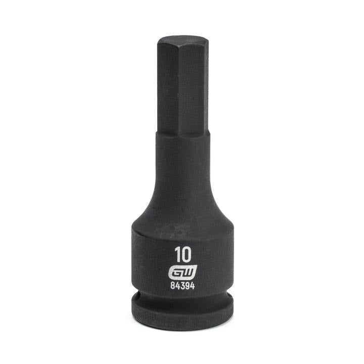 3/8" Drive Hex Bit Impact Metric Socket 10mm