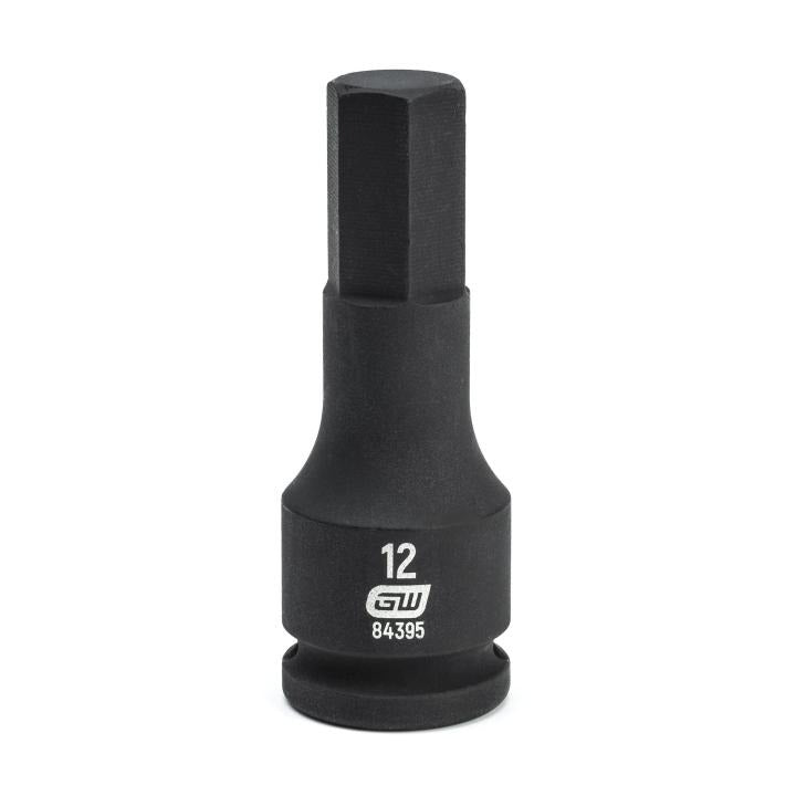 3/8" Drive Hex Bit Impact Metric Socket 12mm