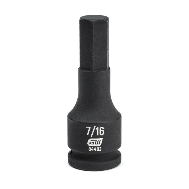 3/8" Drive Hex Bit Impact SAE Socket 7/16"