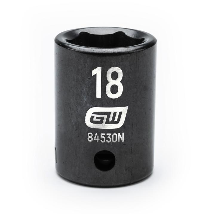 1/2" Drive 6 Point Standard Impact Metric Socket 18mm