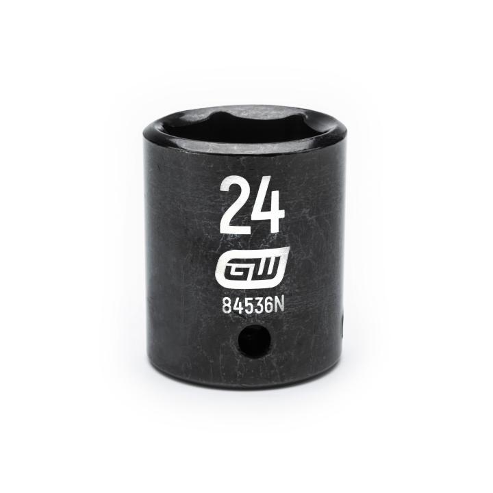 1/2" Drive 6 Point Standard Impact Metric Socket 24mm
