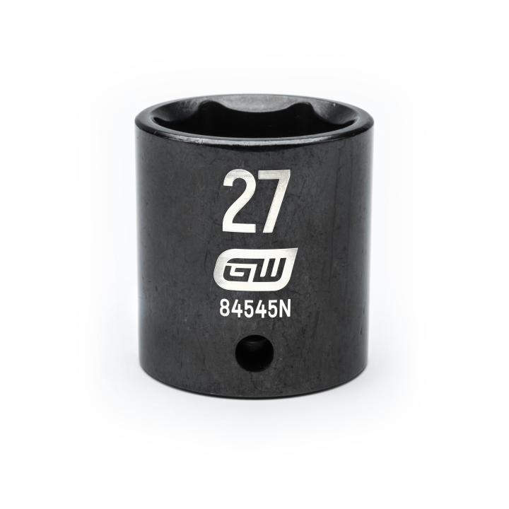 1/2" Drive 6 Point Standard Impact Metric Socket 27mm