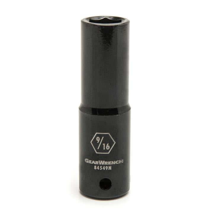 1/2" Drive 6 Point Deep Impact SAE Socket 9/16"