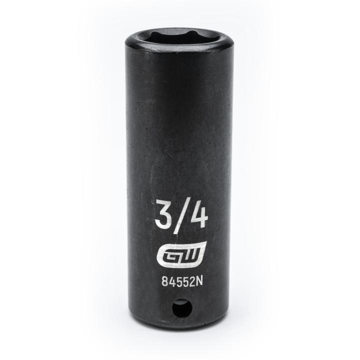 1/2" Drive 6 Point Deep Impact SAE Socket 3/4"
