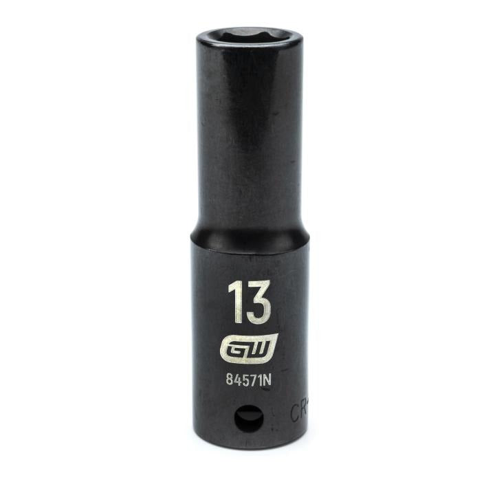 1/2" Drive 6 Point Deep Impact Metric Socket 13mm