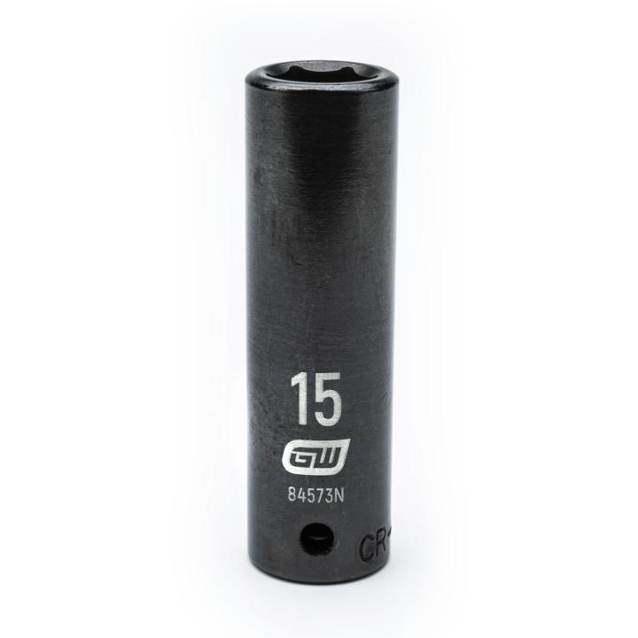 1/2" Drive 6 Point Deep Impact Metric Socket 15mm