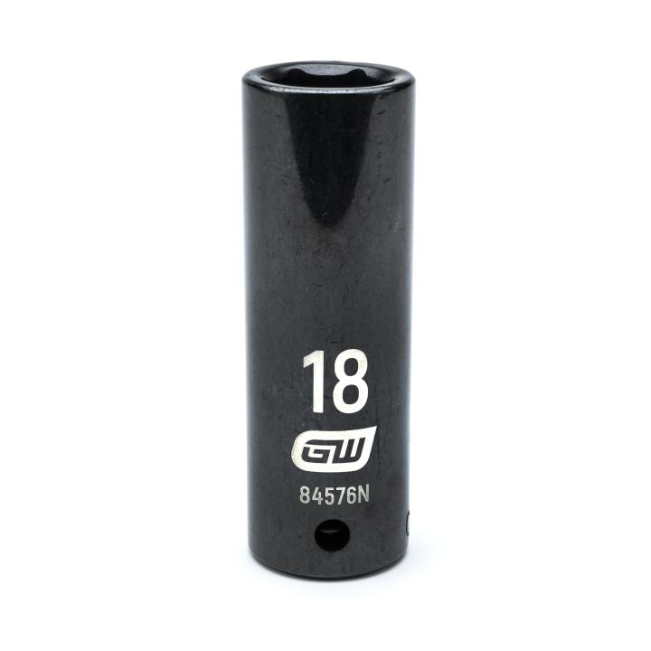 1/2" Drive 6 Point Deep Impact Metric Socket 18mm