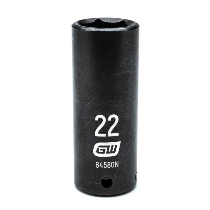 1/2" Drive 6 Point Deep Impact Metric Socket 22mm