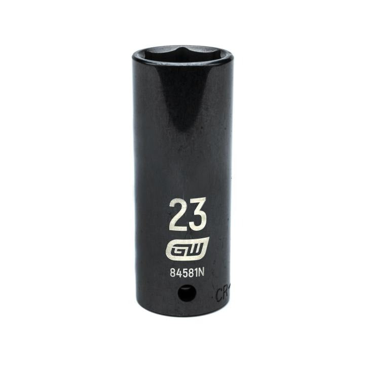 1/2" Drive 6 Point Deep Impact Metric Socket 23mm