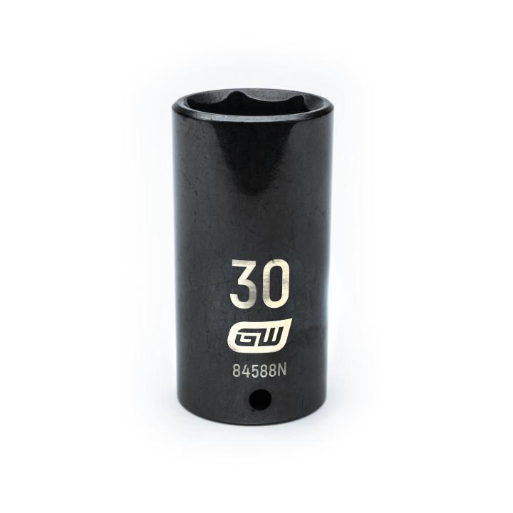 1/2" Drive 6 Point Deep Impact Metric Socket 30mm