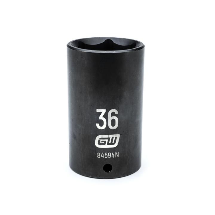 1/2" Drive 6 Point Deep Impact Metric Socket 36mm
