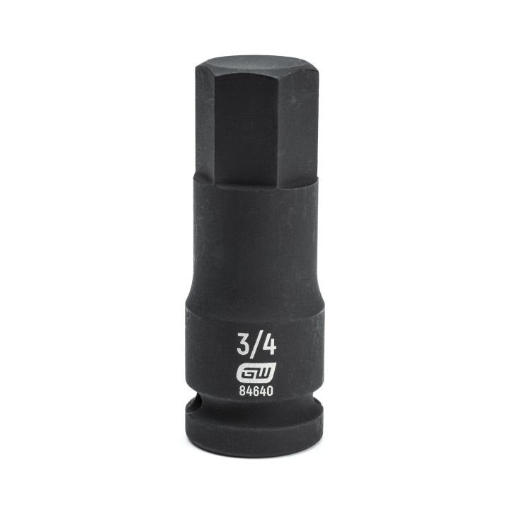 1/2" Drive Hex Bit Impact SAE Socket 3/4"