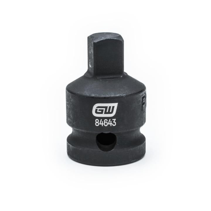 1/2" Drive 1/2" F x 3/4" M Impact Adapter
