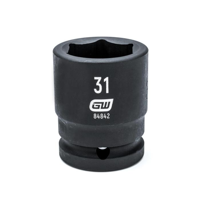 3/4" Drive 6 Point Standard Impact Metric Socket 31mm