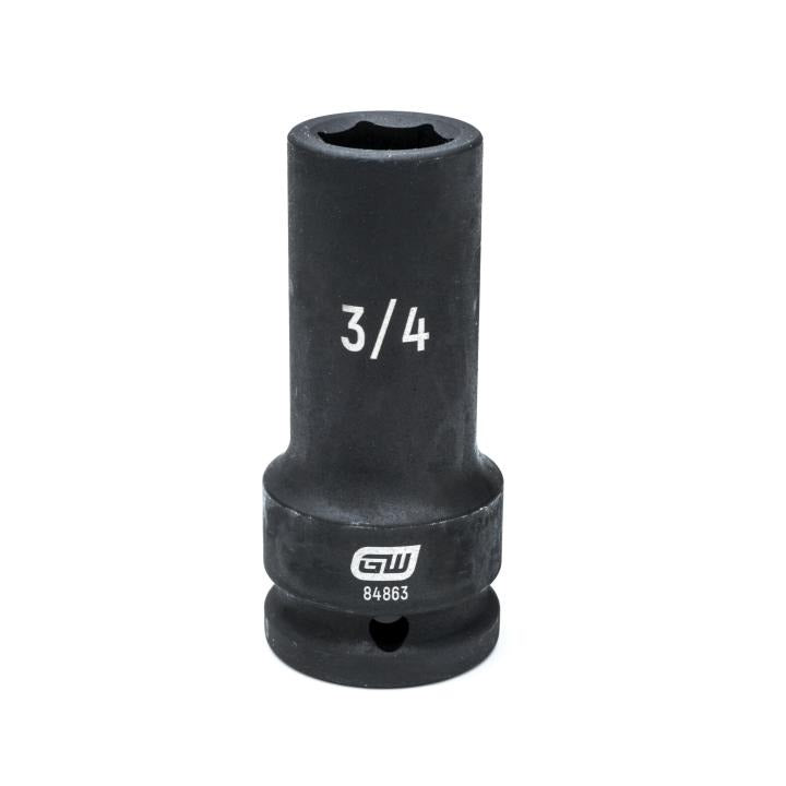 3/4" Drive 6 Point Deep Impact SAE Socket 3/4"