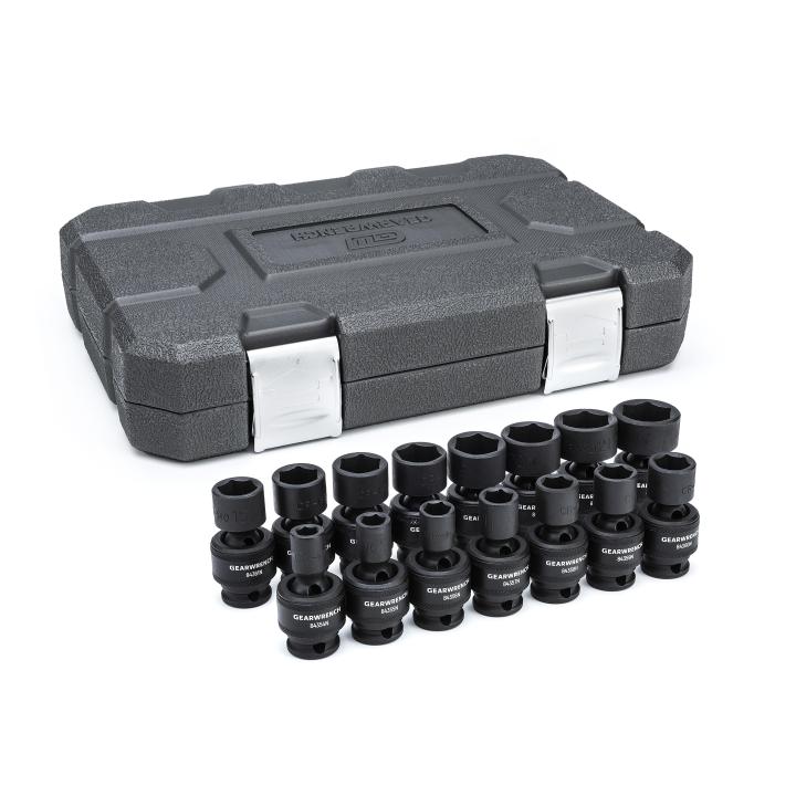 15 Piece 3/8" Drive 6 Point Standard Universal Impact Metric Socket Set