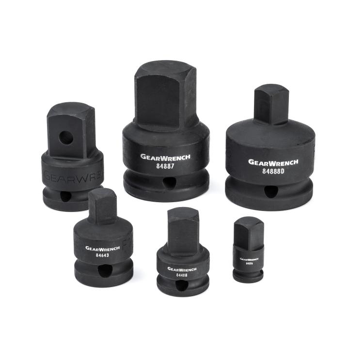 6 Piece 1/4", 3/8", 1/2" & 3/4" Drive Impact Adapter Set