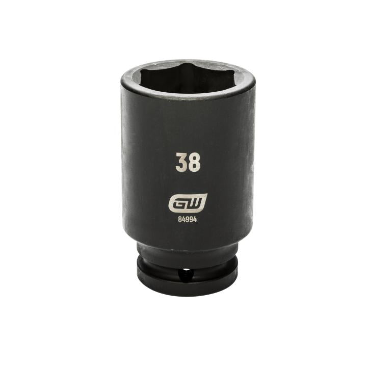 3/4" Drive 6 Point Deep Impact Metric Socket 38mm