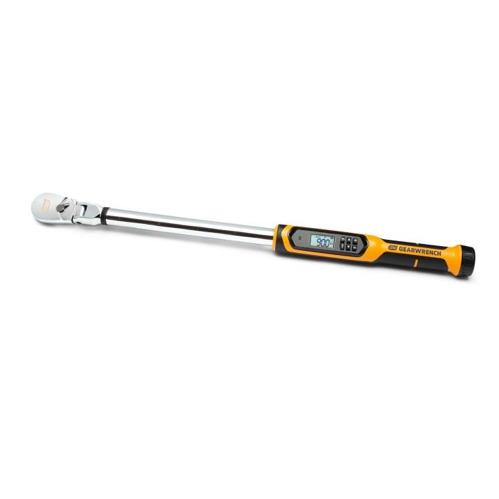 1/2" Flex Head Electronic Torque Wrench with Angle 25-250 ft/lb