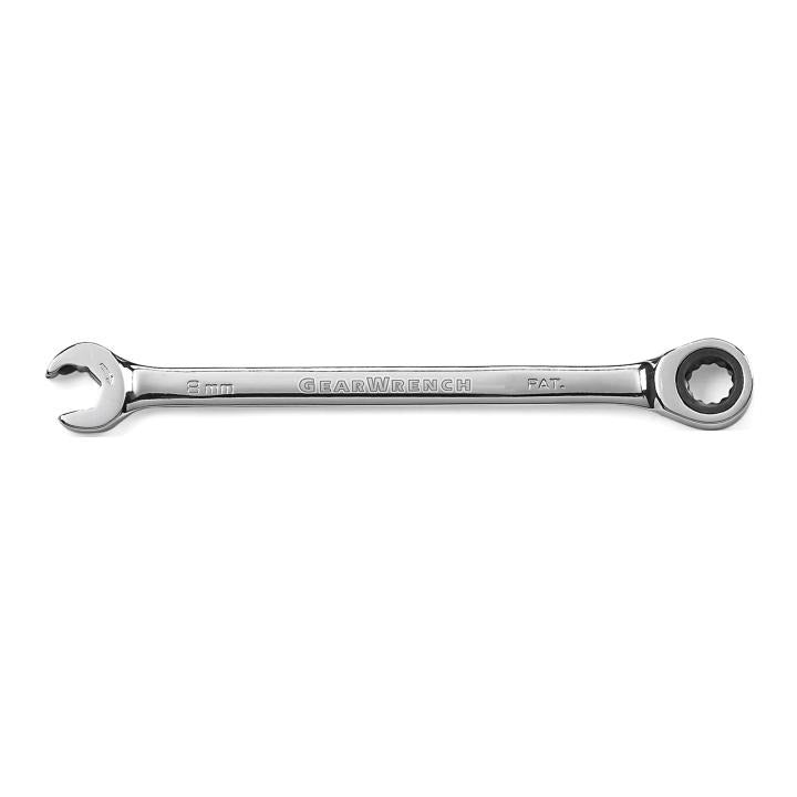 8mm 72-Tooth 12 Point Open End Ratcheting Combination Wrench