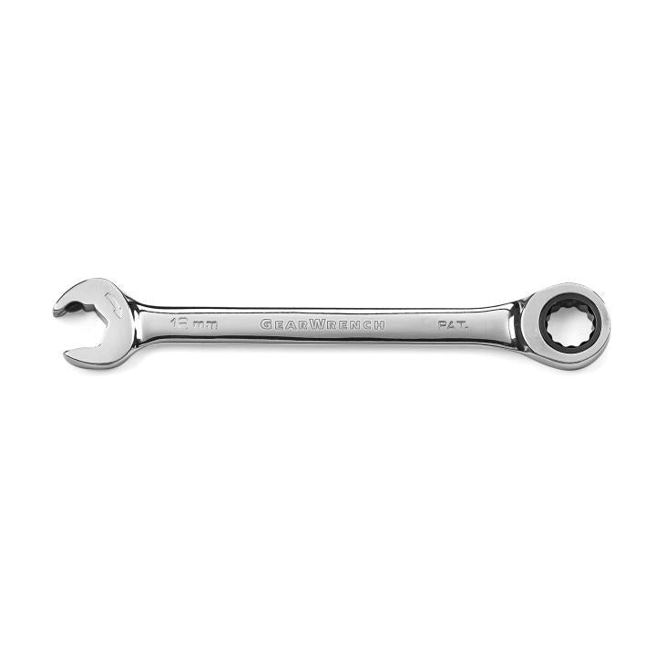 16mm 72-Tooth 12 Point Open End Ratcheting Combination Wrench