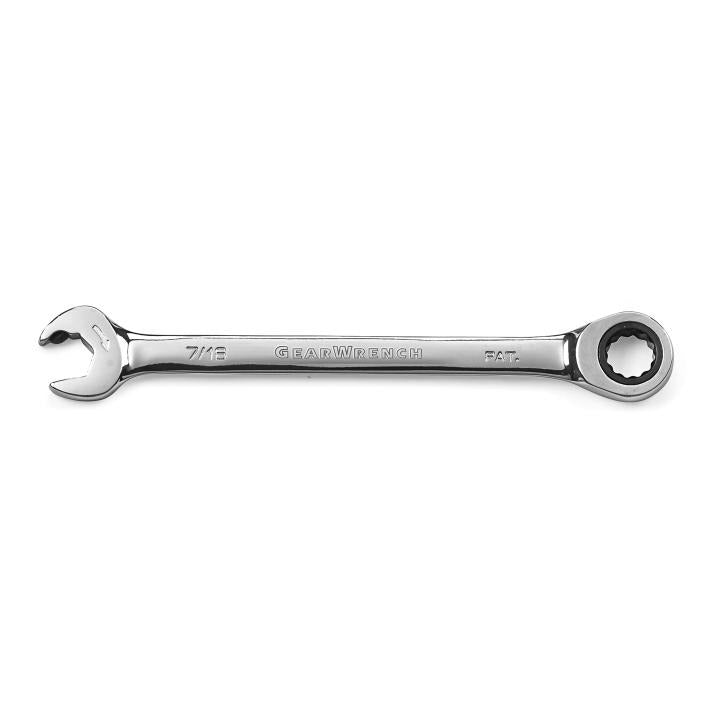 7/16" 72-Tooth 12 Point Open End Ratcheting Combination Wrench