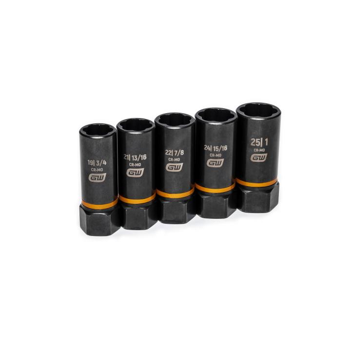 5 Piece 1/2" Drive Bolt Biter™ Deep Extraction Socket Set