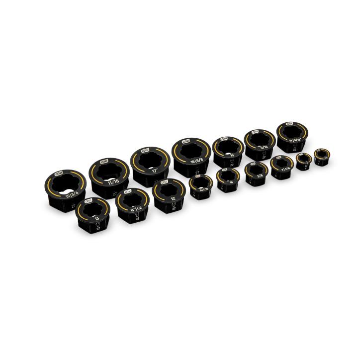 16 Piece Bolt Biter™ SAE/Metric Wrench Insert Set